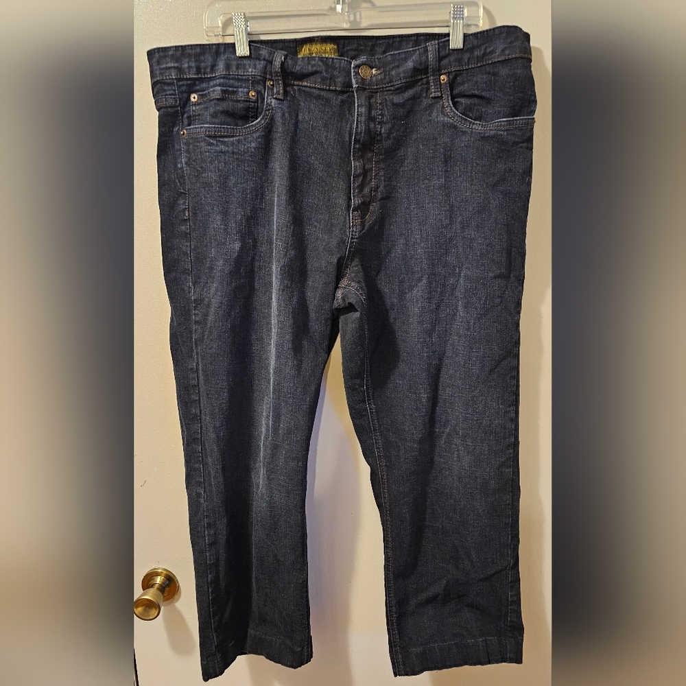 Urban Star Jeans Men's 40X30 Dark Blue Denim Straight Stretch
